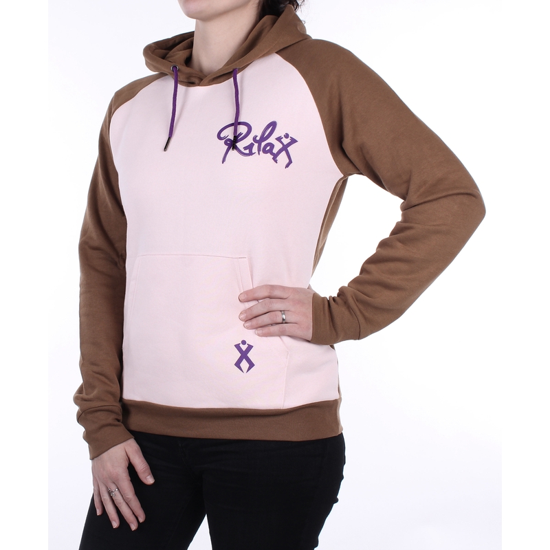 Sweatshirt ženski Rilax Bereba braon-roza rasprodaja