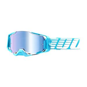 Naočale za motocross 100% ARMEGA Oversized Sky Turquoise (plavi pleksiglas)