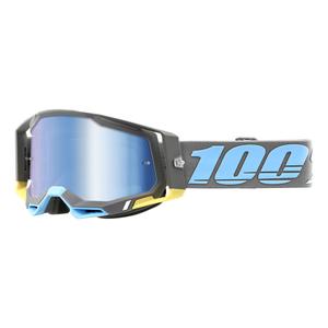 Naočale za motocross 100% RACECRAFT 2 Trinidad plavo-sive (plavi pleksiglas)