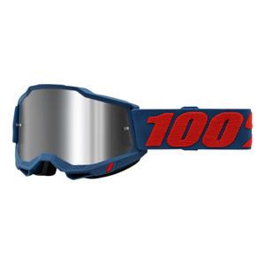 Naočale za motocross 100% ACCURI 2 Odeon crveno-plave (srebrni pleksiglas)