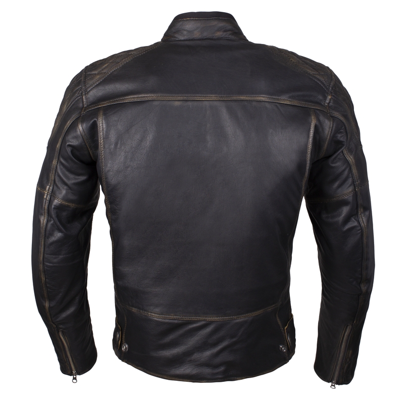 Motociklistička jakna Street Racer Tribe Retro smeđa