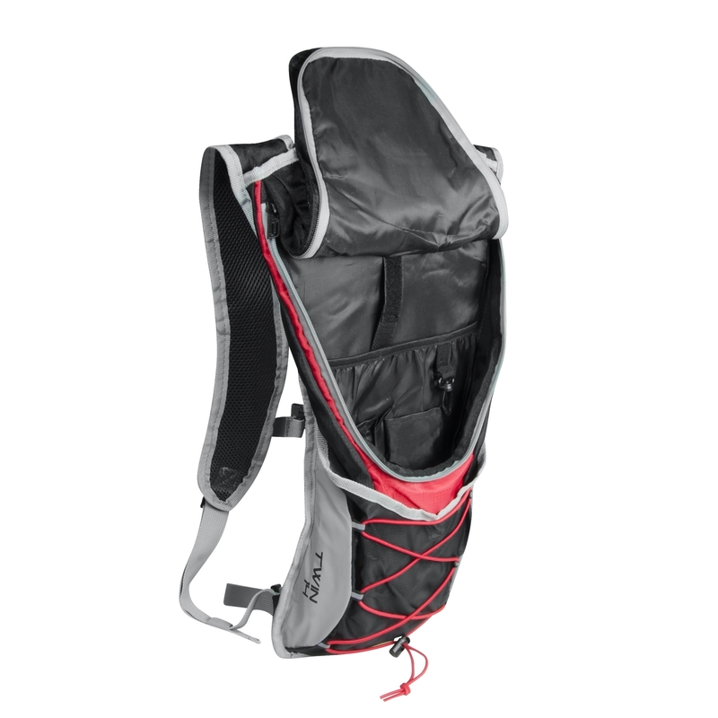 Biciklistički ruksak FORCE Twin 14 l crno-crveni rasprodaja