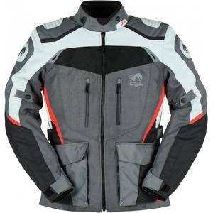 Motociklistička jakna Furygan Apalaches Vented 2 u 1 sivo-crveno-crna