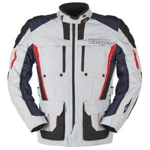 Motoristička jakna Furygan Brevent 3 u 1 sivo-crna-crveno-plava