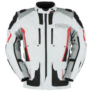 Motoristička jakna Furygan Brevent 3 u 1 bijelo-sivo-crveno-crna