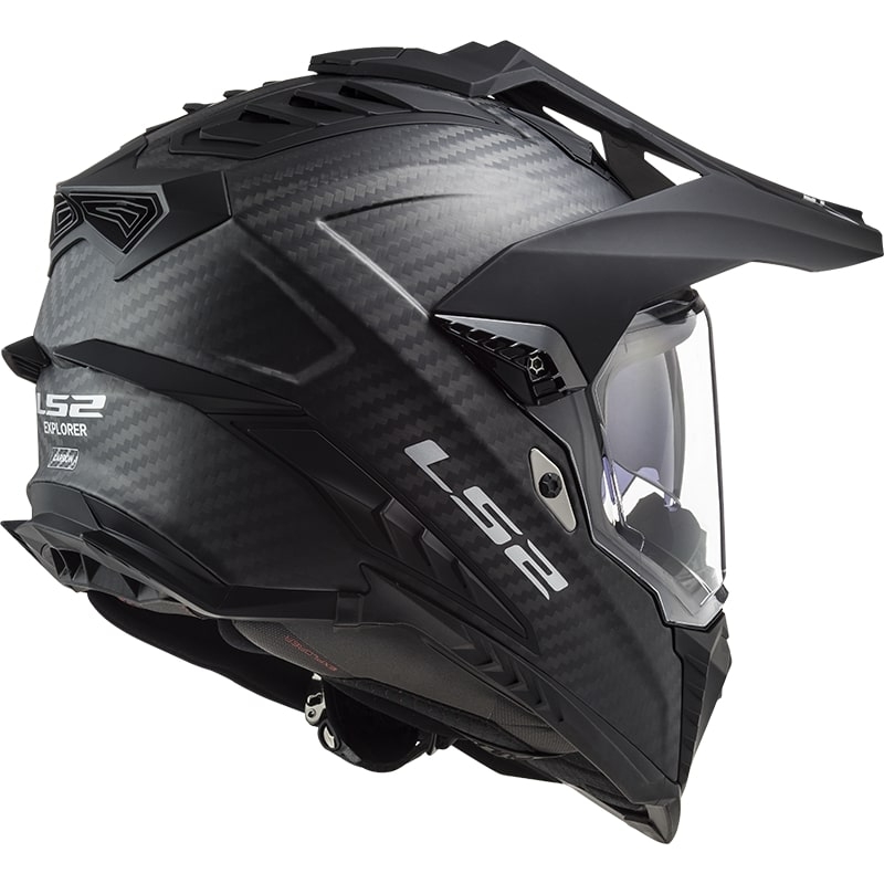 Enduro kaciga LS2 MX701 Explorer C Solid Carbon black mat