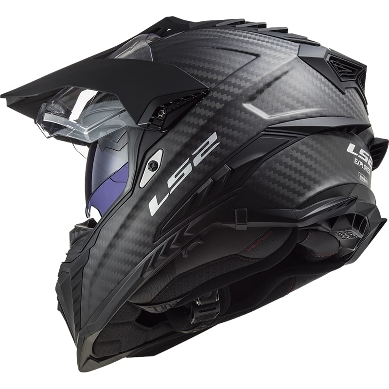 Enduro kaciga LS2 MX701 Explorer C Solid Carbon black mat