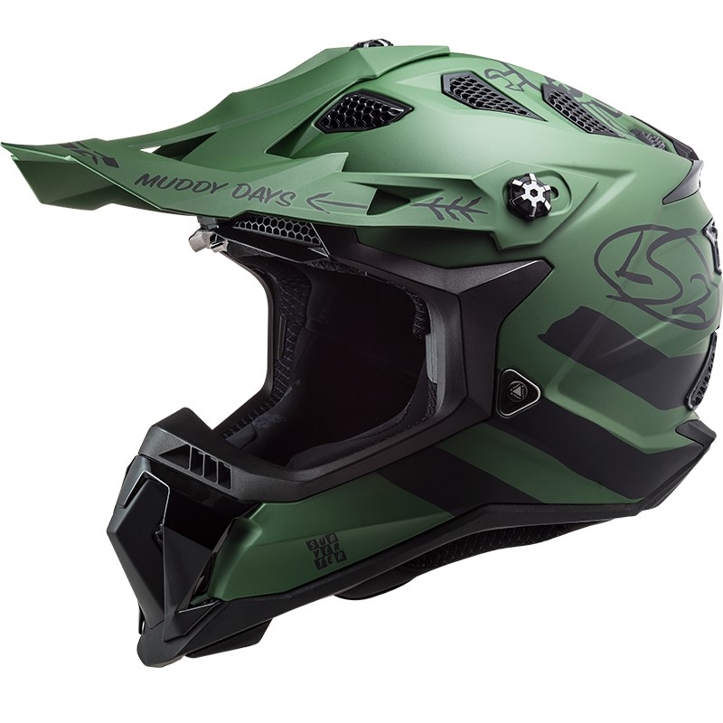 Motocross kaciga LS2 MX700 Subverter Cargo zelena mat