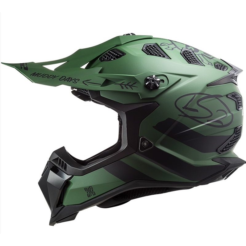 Motocross kaciga LS2 MX700 Subverter Cargo zelena mat