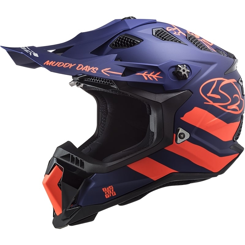 Motocross kaciga LS2 MX700 Subverter Cargo plavo-fluo narančasta mat