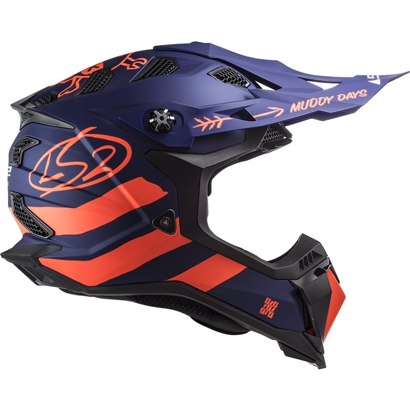 Motocross kaciga LS2 MX700 Subverter Cargo plavo-fluo narančasta mat