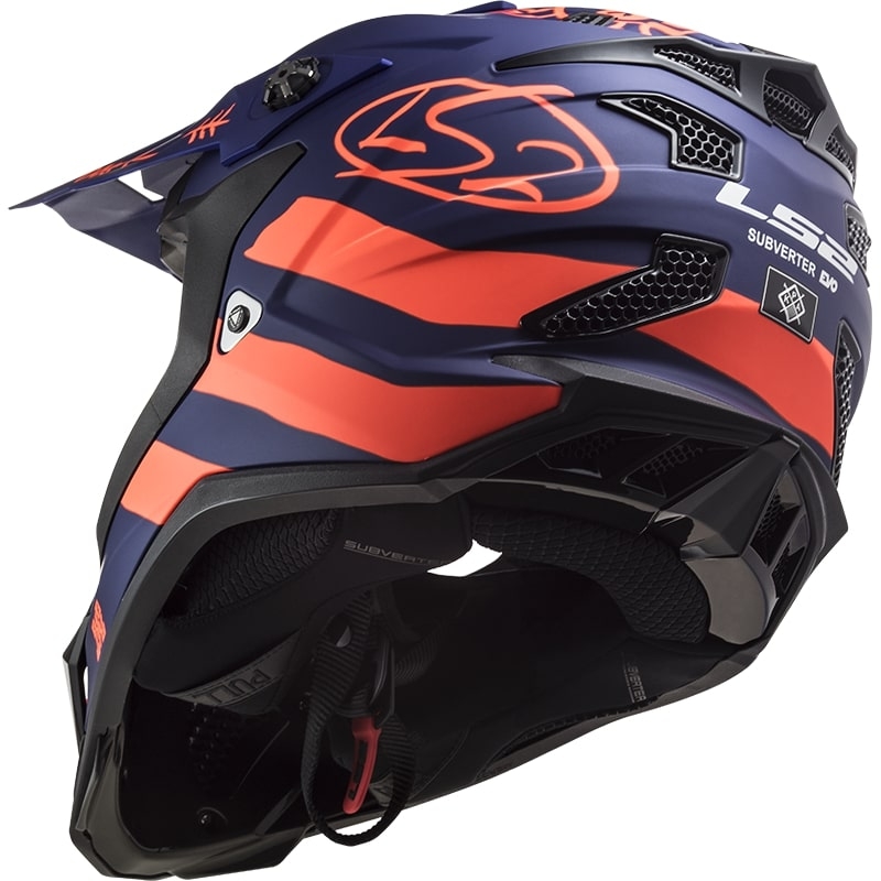 Motocross kaciga LS2 MX700 Subverter Cargo plavo-fluo narančasta mat