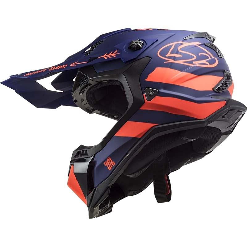 Motocross kaciga LS2 MX700 Subverter Cargo plavo-fluo narančasta mat