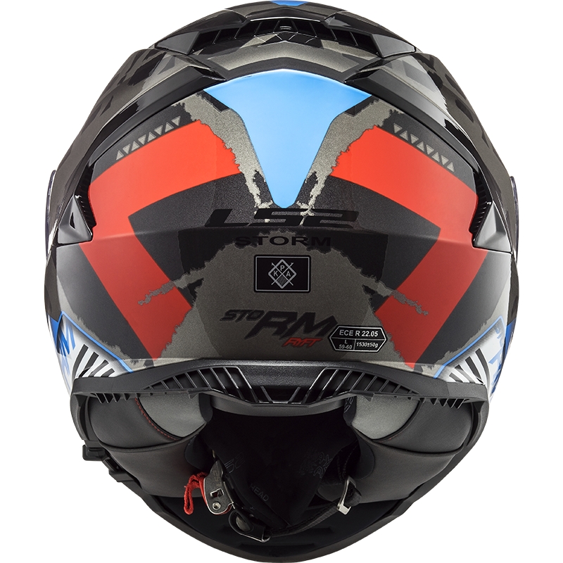 Integralna motociklistička kaciga LS2 FF800 Storm Sprinter crna-crvena-titan