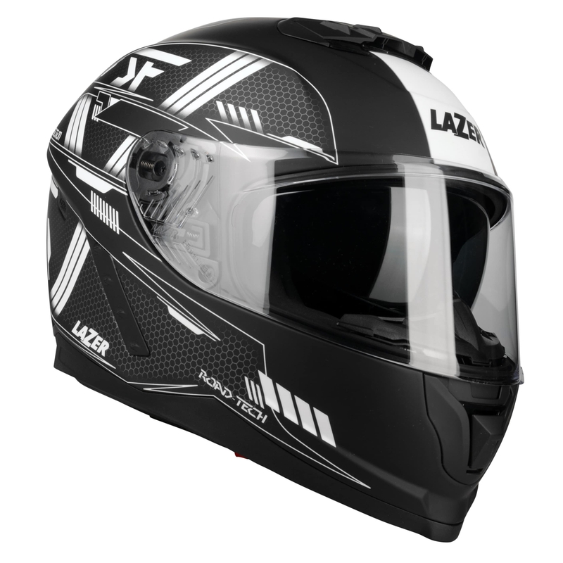 Integralna motociklistička kaciga Lazer Rafale Evo MM Roadtech crno-bijela