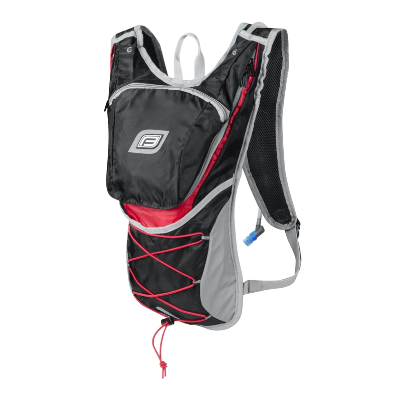 Biciklistički ruksak FORCE Twin Plus 14 l crno-crveni s hidro vrećom rasprodaja