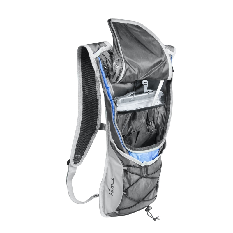 Biciklistički ruksak FORCE Twin Plus 14 l sivo-plavi s hidro vrećom rasprodaja