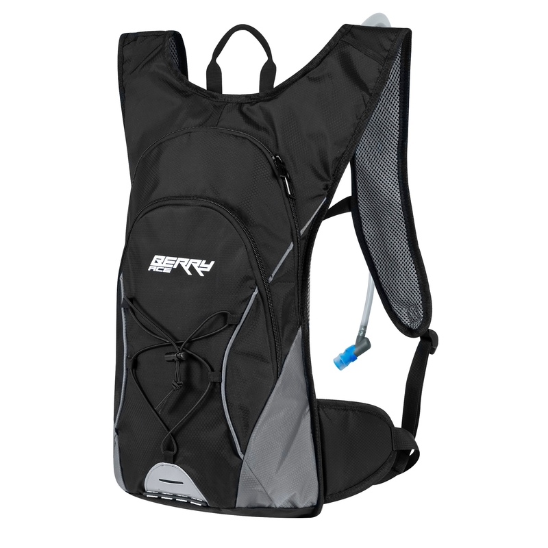 Biciklistički ruksak FORCE Berry Ace Plus 12 l crno-sivi s hidro vrećom rasprodaja