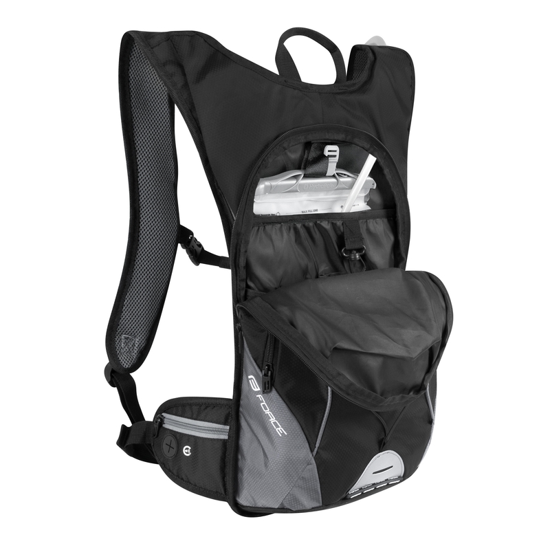 Biciklistički ruksak FORCE Berry Ace Plus 12 l crno-sivi s hidro vrećom rasprodaja