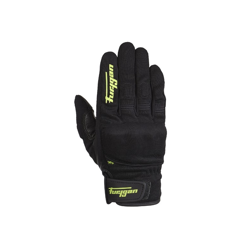 Furygan Jet D3O crno-fluo zelene motociklističke rukavice