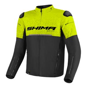 Motociklistička jakna Shima Drift crno-fluo žuta