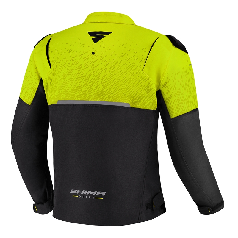 Motociklistička jakna Shima Drift crno-fluo žuta