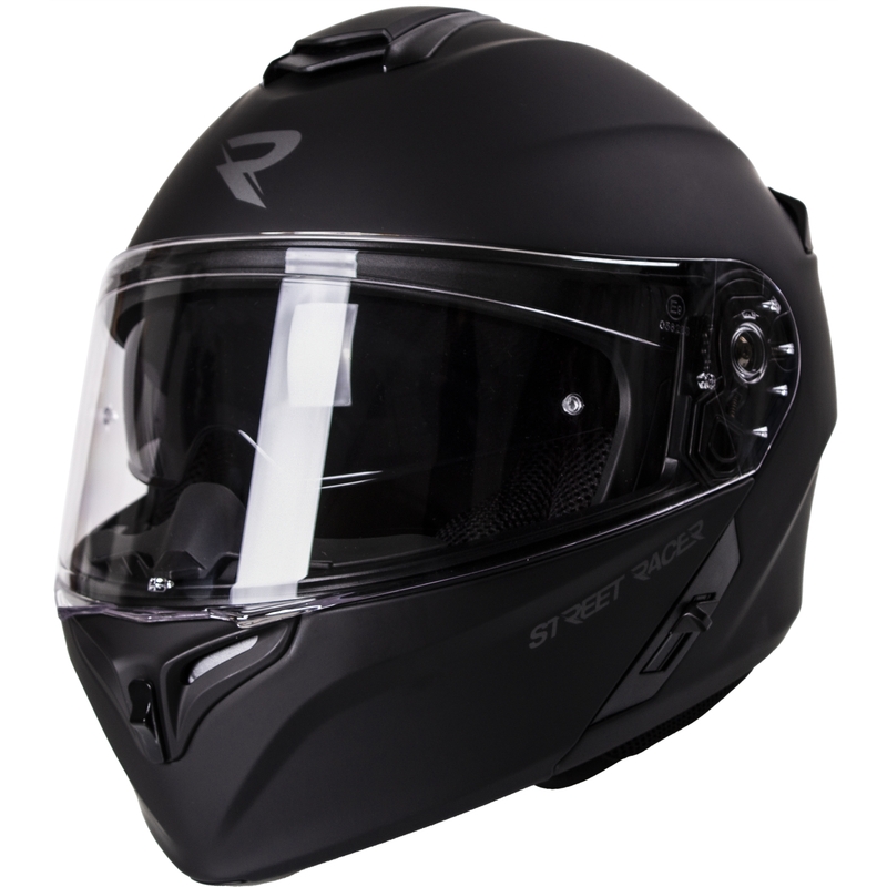 Motociklistička kaciga na preklop Street Racer Ranger crna mat