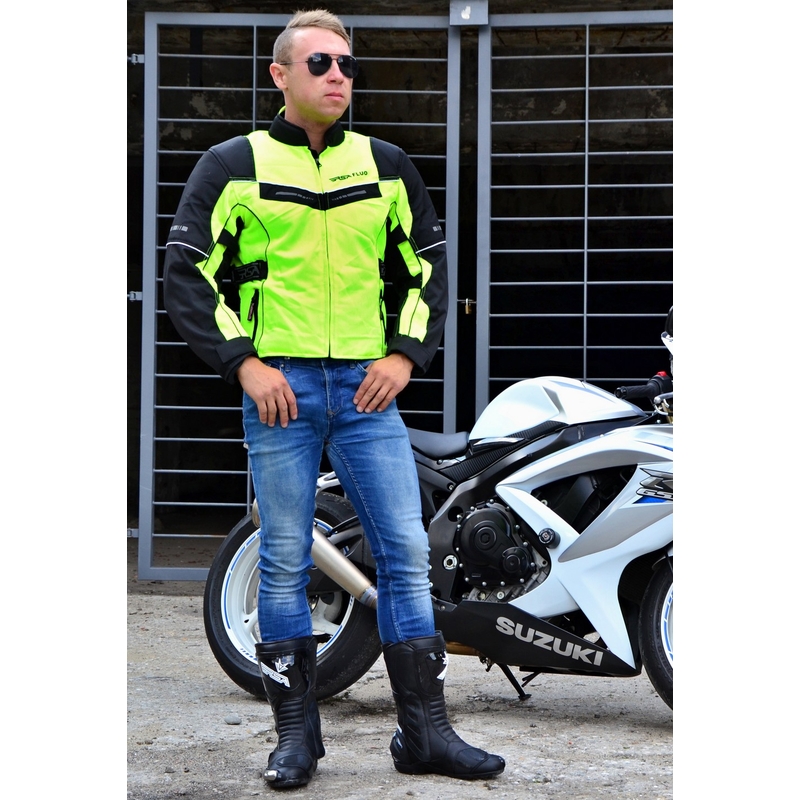 Motociklističke jakne RSA Airforce Black-Fluo Yellow rasprodaja