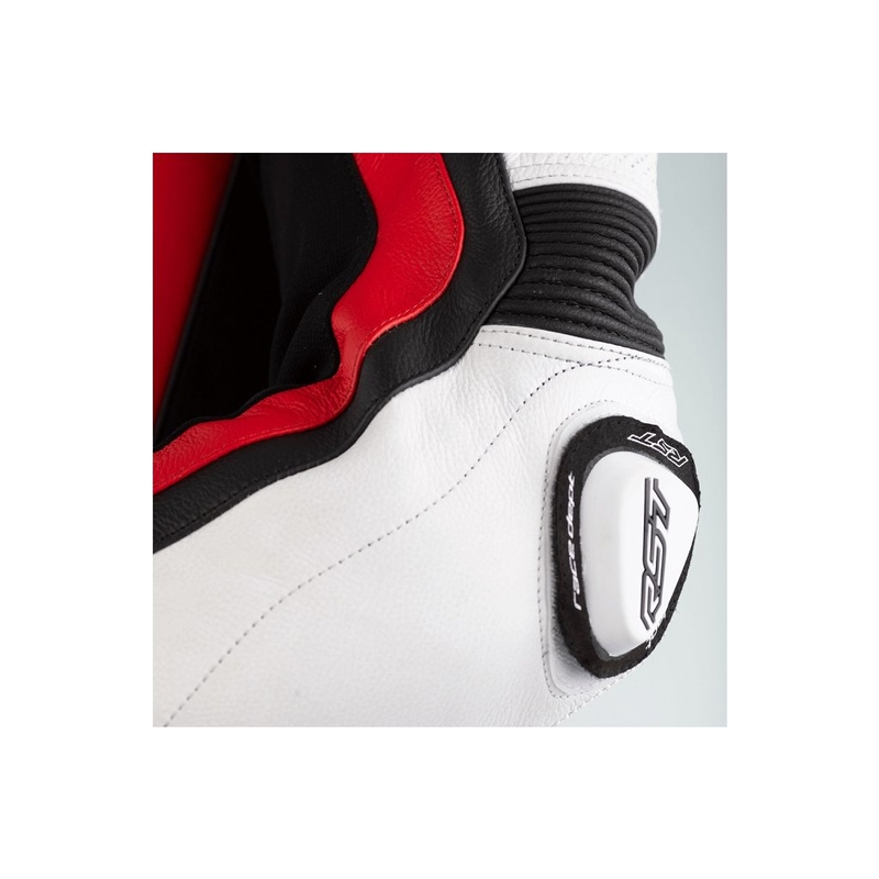RST Pro Series Airbag jednodijelno motociklističko odijelo crno-bijelo-crveno rasprodaja