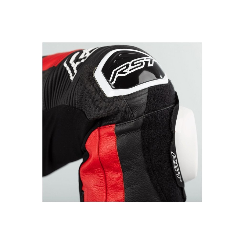 RST Pro Series Airbag jednodijelno motociklističko odijelo crno-bijelo-crveno rasprodaja