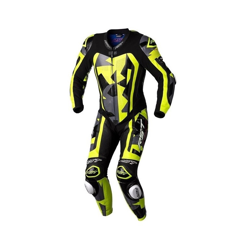 Jednodijelno motociklističko odijelo RST Pro Series CE crno-sivo-fluo žuto rasprodaja