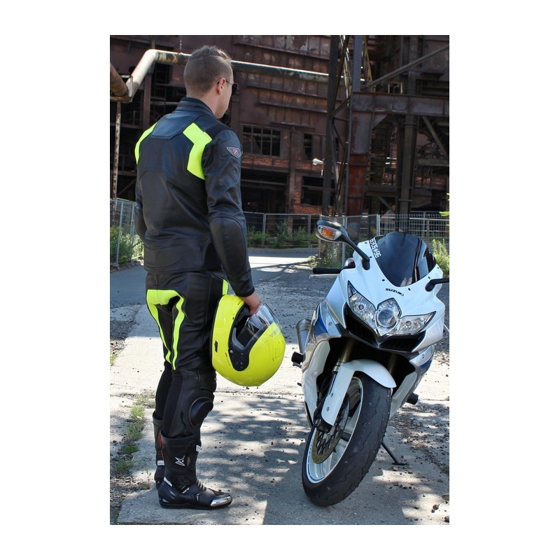 Motoristička jakna Tschul 850 crna-fluo žuta rasprodaja