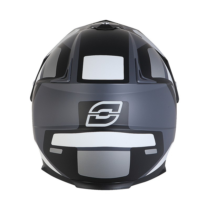 Enduro kaciga sa vizirom za sunce Ozone MXT-01 crno-siva rasprodaja
