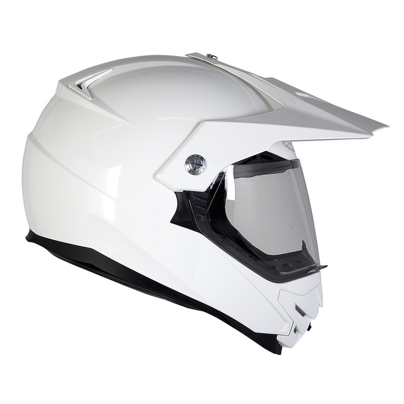 Enduro kaciga sa vizirom za sunce Ozone MXT-01 bijela rasprodaja