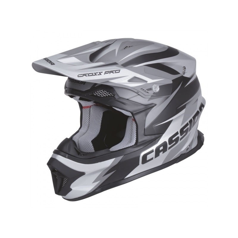Cassida Cross Pro Motocross kaciga - mat crno/siva rasprodaja