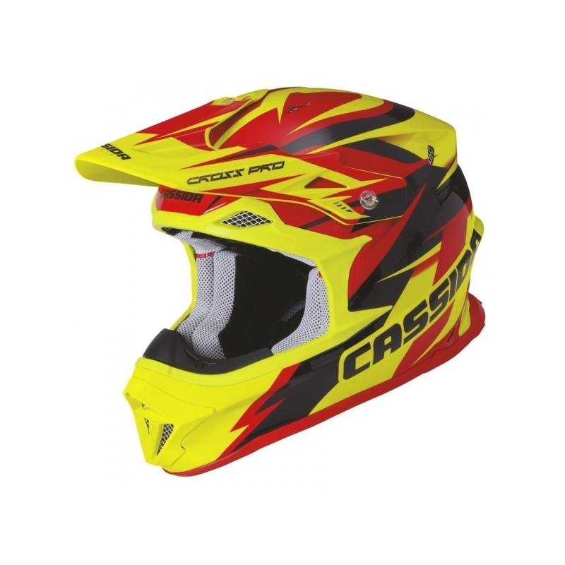 Cassida Cross Pro Motocross kaciga - crvena/žuta/crna rasprodaja