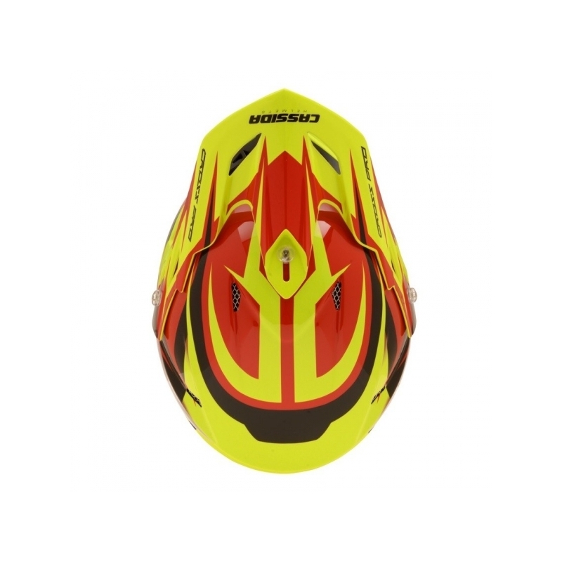 Cassida Cross Pro Motocross kaciga - crvena/žuta/crna rasprodaja