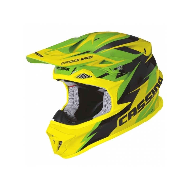 Cassida Cross Pro Motocross kaciga - zelena/žuta/crna