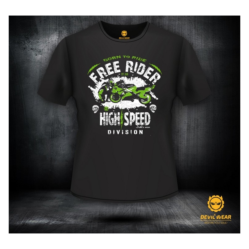 Devils Wear muška majica - Free Rider Kawasaki ZX6 R Ninja