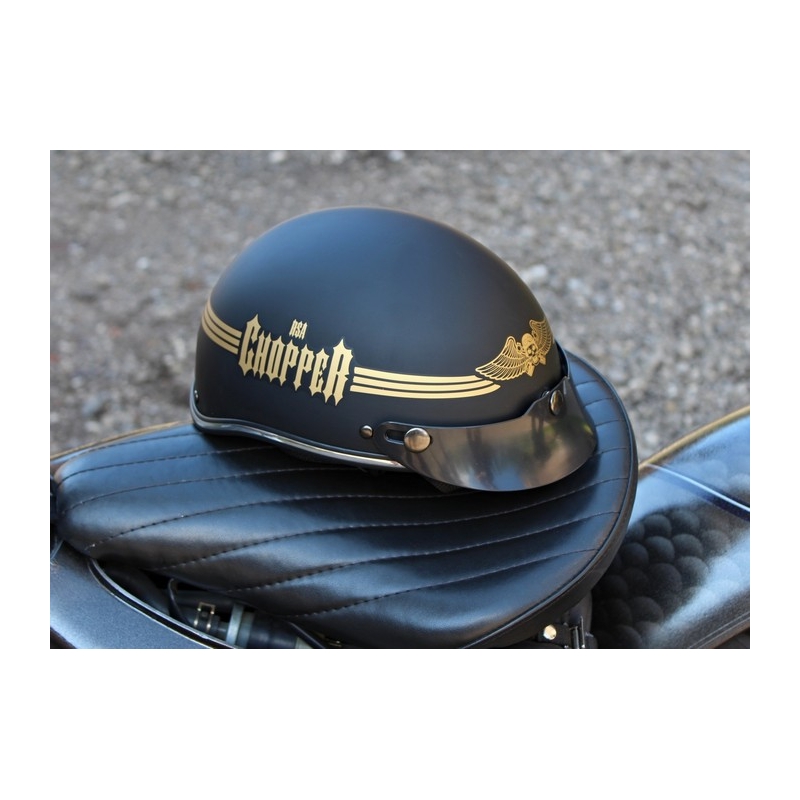 Kaciga Braincap RSA Skull crna mat