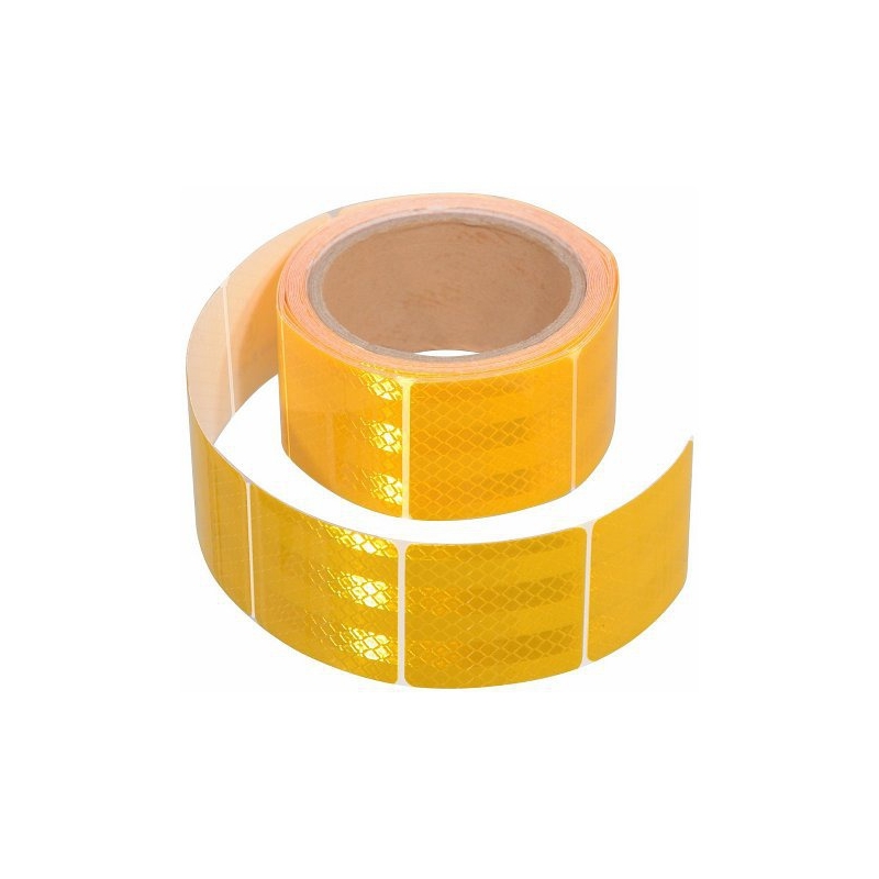 Samoljepljiva reflektirajuća traka podijeljena 1m x 5cm žuta