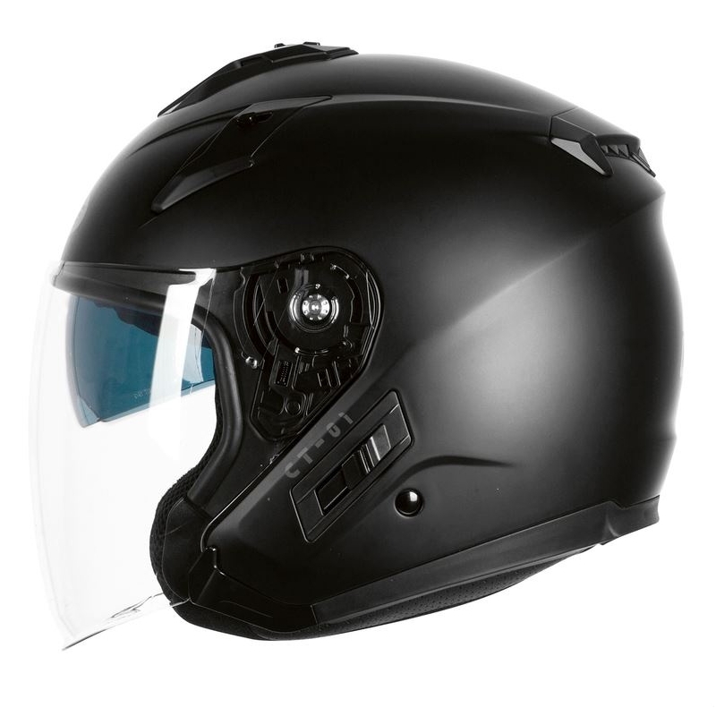 Ozone CT-01 crne mat otvorene motociklističke kacige rasprodaja