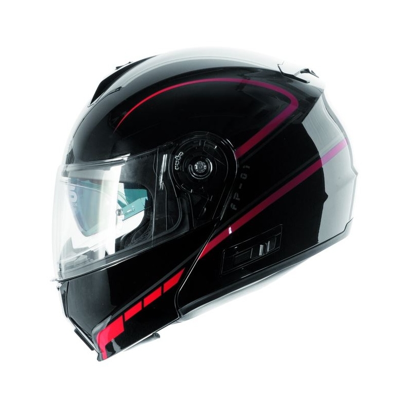 Motoristička kaciga na preklop Ozone FP-01 - crna/crvena + Pinlock rasprodaja