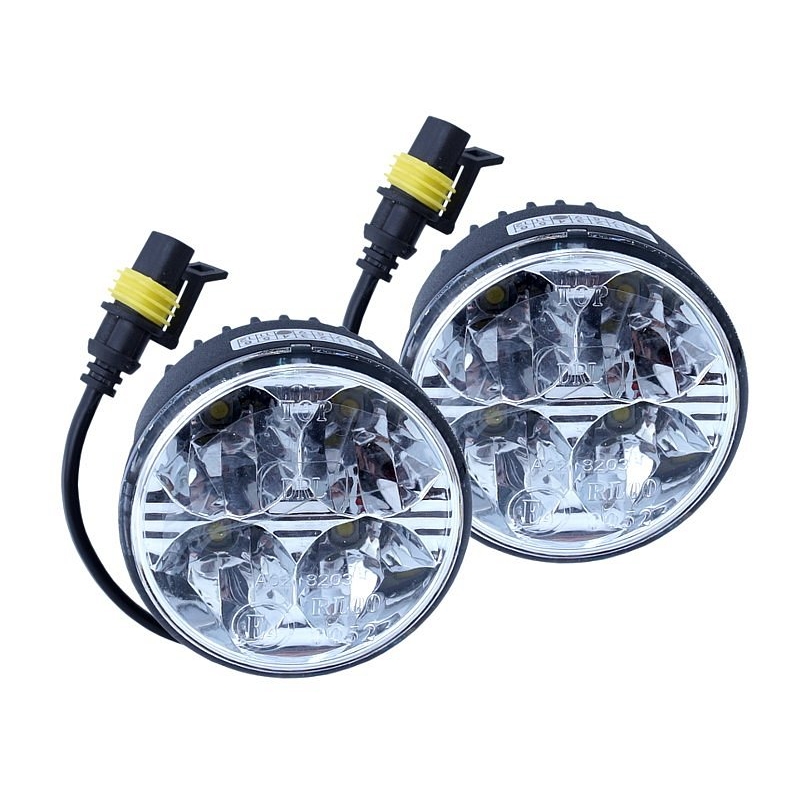 Dnevna svjetla 4 HIGH POWER LED 12V/24V (okrugla 70 mm)