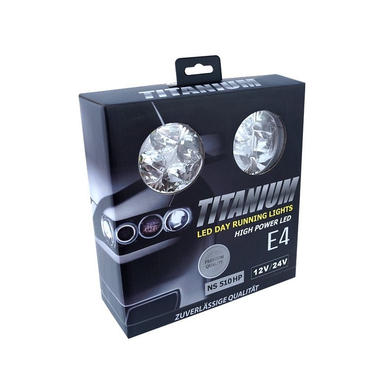 Dnevna svjetla 4 HIGH POWER LED 12V/24V (okrugla 70 mm)