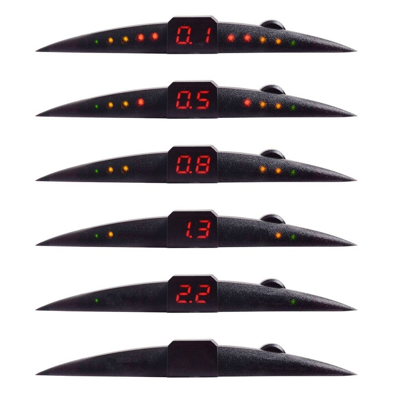 LED zaslon pomoćnika pri parkiranju s 4 senzora