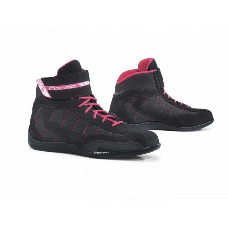 Ženske motorističke čizme Forma Rookie Pro Lady crno-fuksija