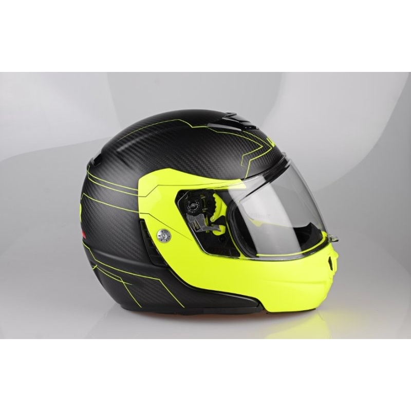 Lazer Monaco Evo - Droid Pure Carbon moto kaciga žuta rasprodaja
