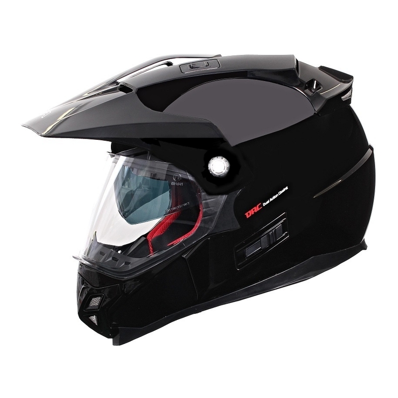 Enduro kaciga sa vizirom RSA MX-01 black glossy rasprodaja