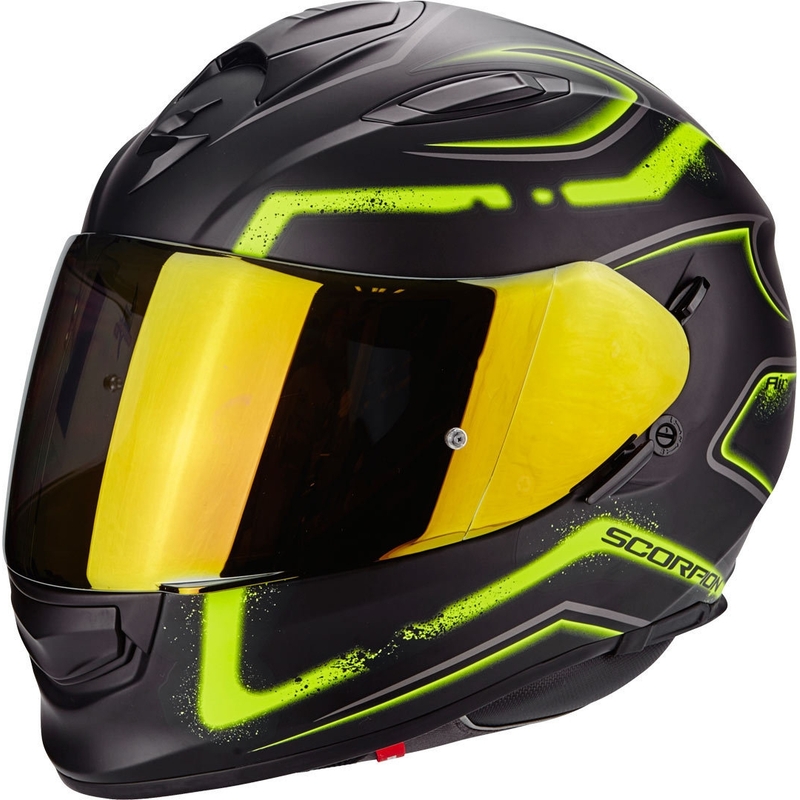 Scorpion EXO-510 Air Radium integralna kaciga crno-fluo žuta